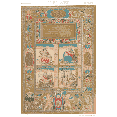 Illuminated manuscript page plate