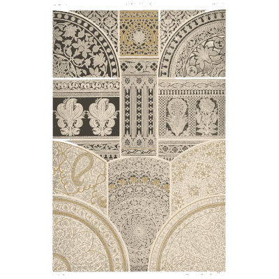 Moorish openwork arch ornament - Polychromatic Ornament - 1877