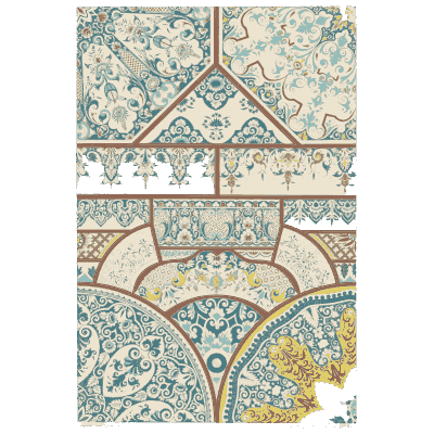 Vault ornament plate