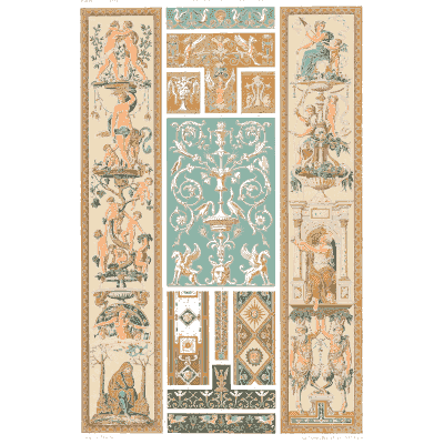 Pilaster ornament plate