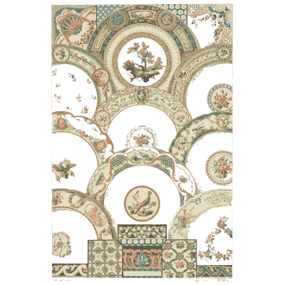 Fan vault ornament plate