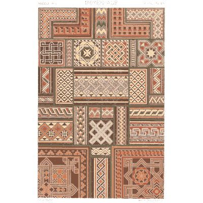 Tile sampler plate in brown