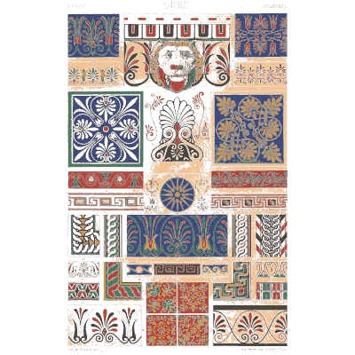 Panel sampler plate in blue and red