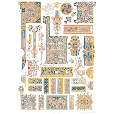 Tile and border sampler plate
