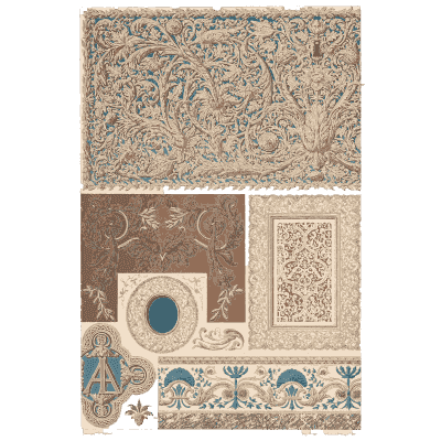 Line ornament plate