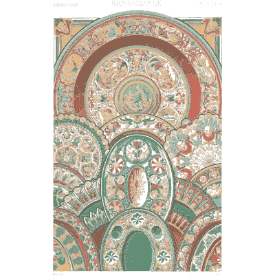 Apse mosaic plate