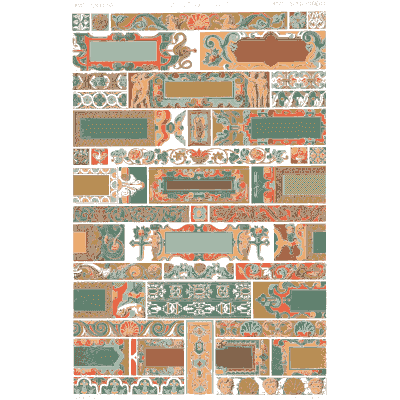 Band sampler plate in coral