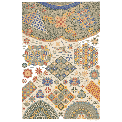 Mosaic pattern plate