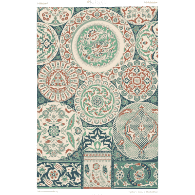 Roundel sampler plate in green