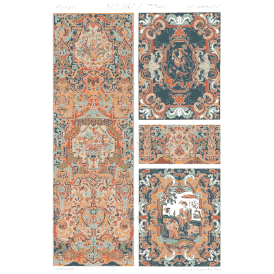 Panel plate in rose