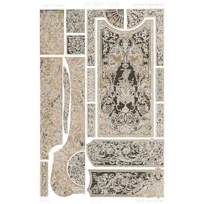 Grotesque ornament panels - Polychromatic Ornament - 1877