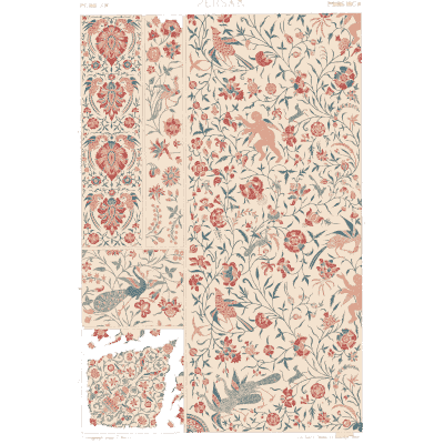 Scattered motif pattern plate 03