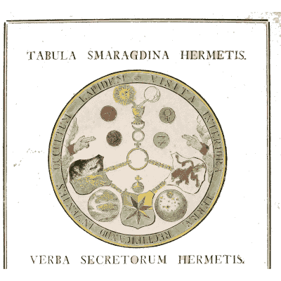 Emerald tablet of Hermes 02 - Geheime Figuren der Rosenkreuzer - 1788