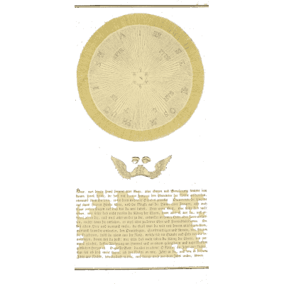 Radiant sun disc 02 - Geheime Figuren der Rosenkreuzer - 1788