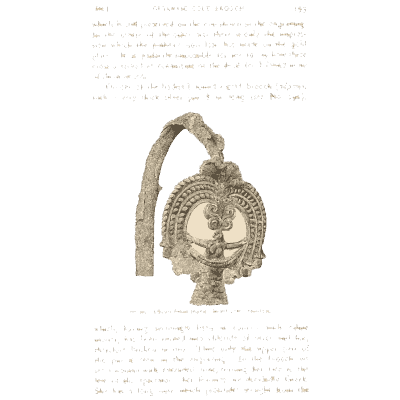 Pierced gold pendant - Mycenae: A Narrative of Researches and Discoveries - 1880