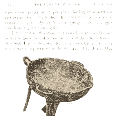 Handled shallow dish - Mycenae: A Narrative of Researches and Discoveries - 1880