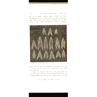Bronze arrowheads - Mycenae: A Narrative of Researches and Discoveries - 1880