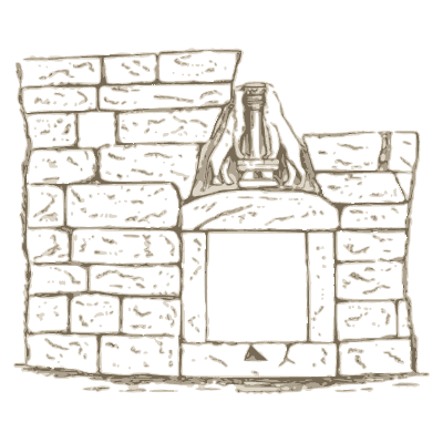 Stone gateway with a relief 02 - Mycenae: A Narrative of Researches and Discoveries - 1880