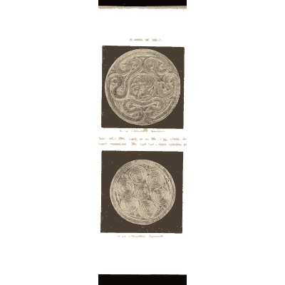 Gold discs with coiled beast - Mycenae: A Narrative of Researches and Discoveries - 1880
