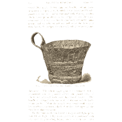 Embossed gold cup - Mycenae: A Narrative of Researches and Discoveries - 1880