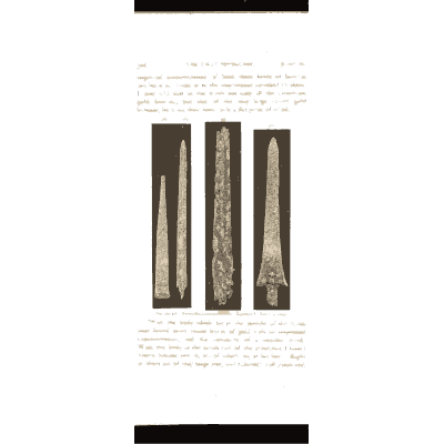 Bronze blades - Mycenae: A Narrative of Researches and Discoveries - 1880