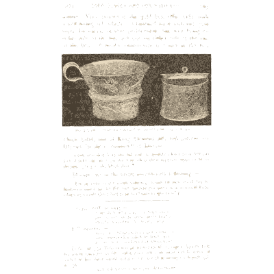 Cup and lidded box - Mycenae: A Narrative of Researches and Discoveries - 1880