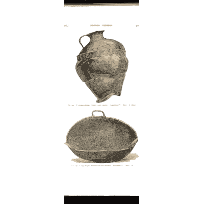 Vase and flat bowl - Mycenae: A Narrative of Researches and Discoveries - 1880