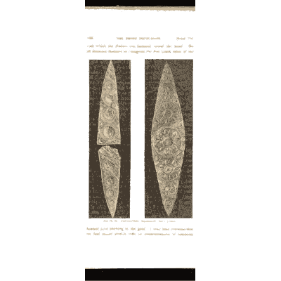 Inlaid bronze daggers - Mycenae: A Narrative of Researches and Discoveries - 1880