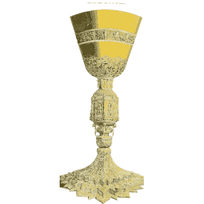 Gilt chalice - Dresses and Decorations of the Middle Ages - 1843