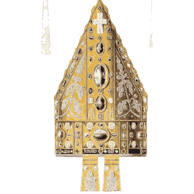 Jewelled mitre - Dresses and Decorations of the Middle Ages - 1843