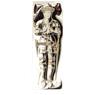 Carved knight in armour - Dresses and Decorations of the Middle Ages - 1843