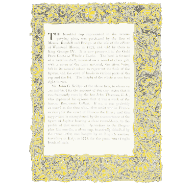 Text page in a vine border - Dresses and Decorations of the Middle Ages - 1843