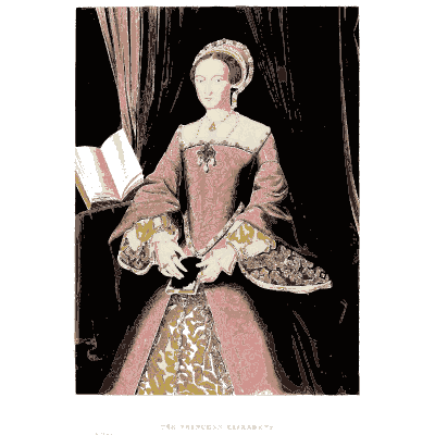 Lady with a book - Dresses and Decorations of the Middle Ages - 1843