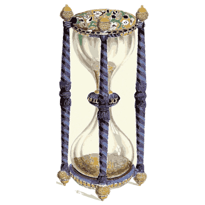 Hourglass in a stand - Dresses and Decorations of the Middle Ages - 1843
