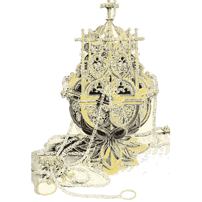 Gothic gold censer - Dresses and Decorations of the Middle Ages - 1843