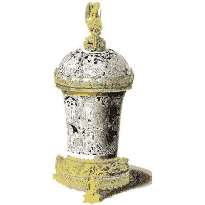 Covered silver cup - Dresses and Decorations of the Middle Ages - 1843