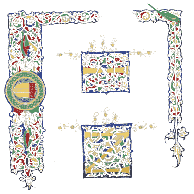 Illuminated page border plate - Illuminated Ornaments Selected from Manuscripts - 1833