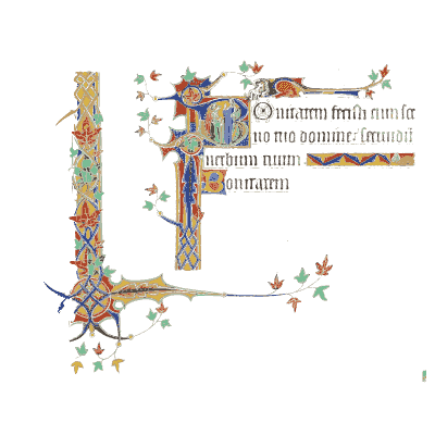 Illuminated manuscript border plate