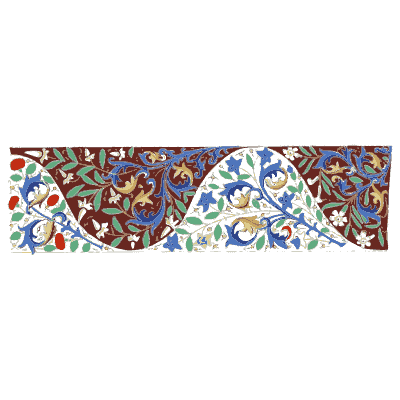 Illuminated strip plate - Illuminated Ornaments Selected from Manuscripts - 1833