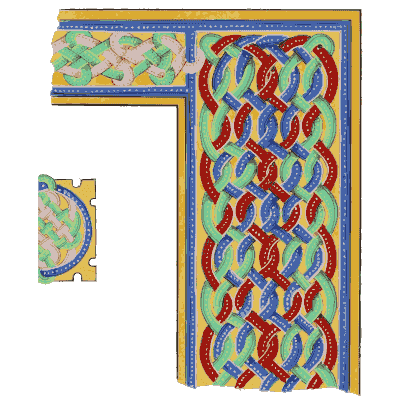 Illuminated corner and roundel plate - Illuminated Ornaments Selected from Manuscripts - 1833