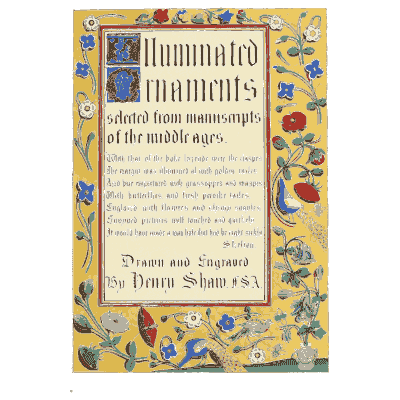 Illuminated title page plate