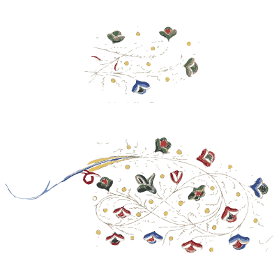 Illuminated sprig border plate - Illuminated Ornaments Selected from Manuscripts - 1833