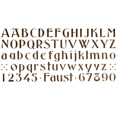 Roman alphabet specimen - One Hundred Alphabets for the Show Card Writer - 1919