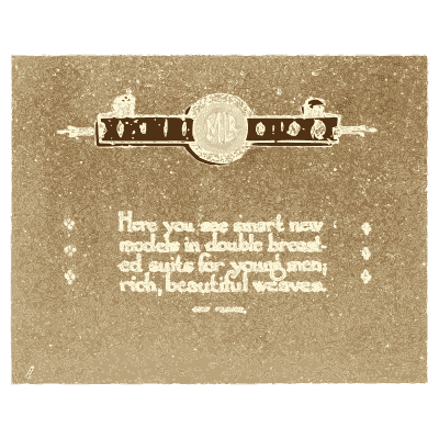 Show card with a scroll panel - One Hundred Alphabets for the Show Card Writer - 1919