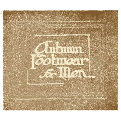 Footwear show card - One Hundred Alphabets for the Show Card Writer - 1919
