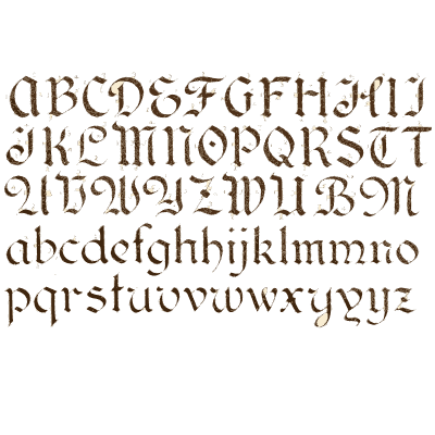 Decorated alphabet specimen - One Hundred Alphabets for the Show Card Writer - 1919