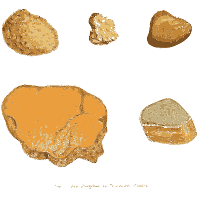 Rounded mineral nodules - British Mineralogy, Volume 1 - 1804