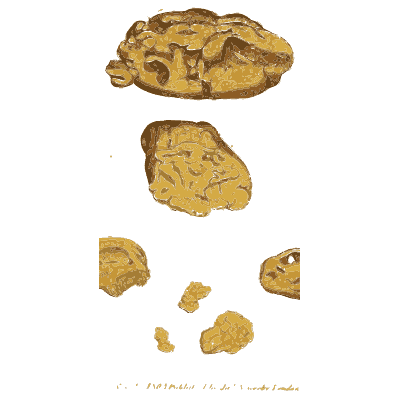 Porous yellow nodules - British Mineralogy, Volume 1 - 1804
