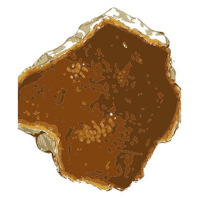 Dark brown resinous stone - British Mineralogy, Volume 2 - 1806
