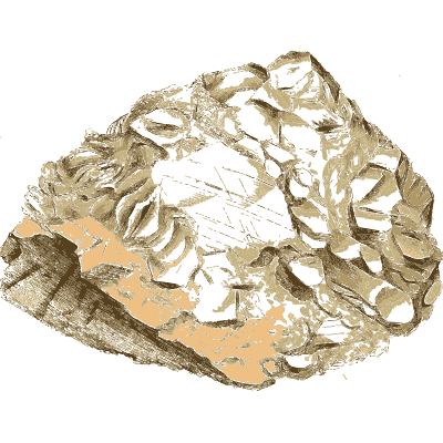 Overlapping pale plate crystals - British Mineralogy, Volume 2 - 1806